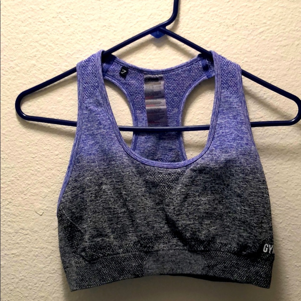 Gymshark Ombre Seamless Sports Bra - Indigo/Black